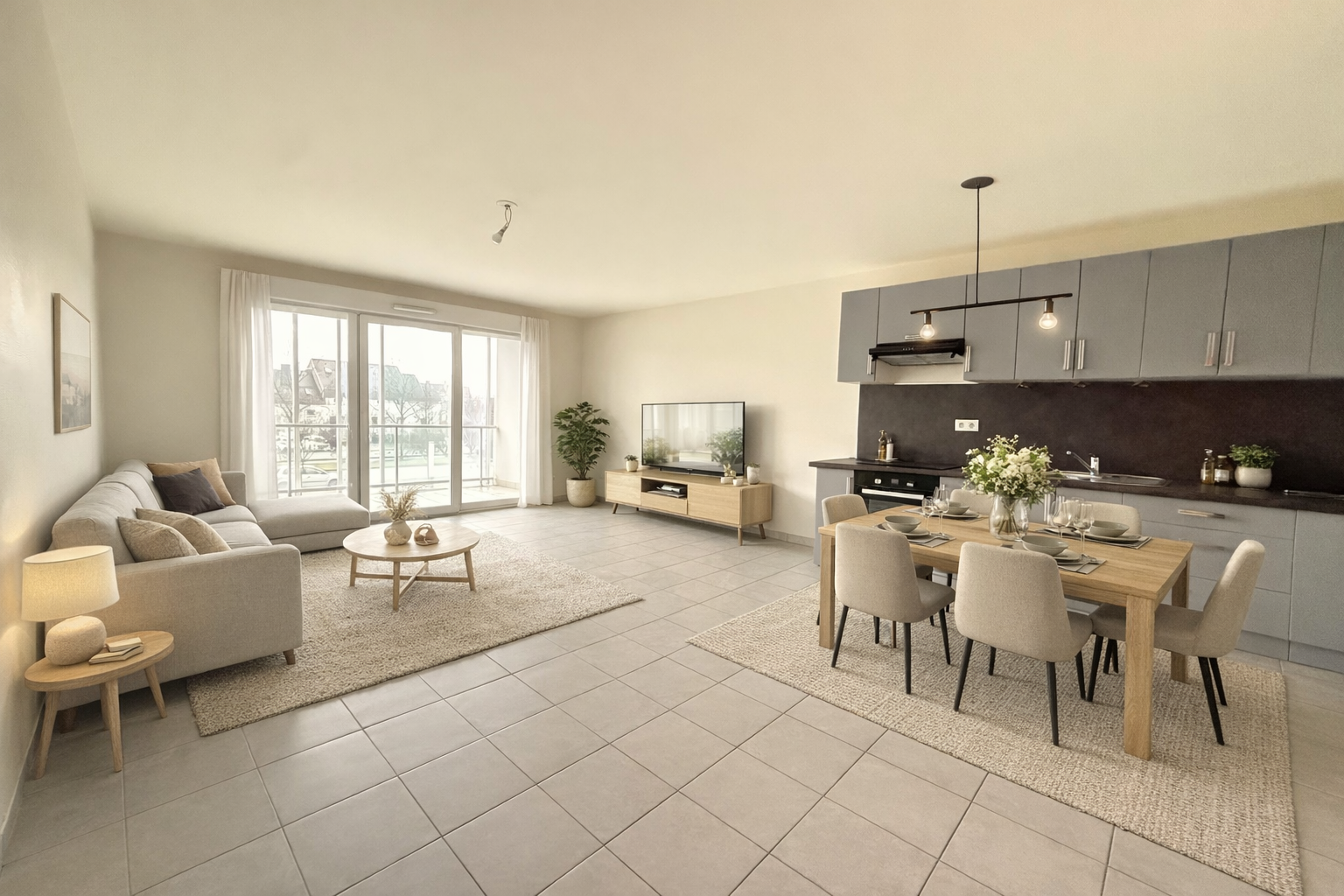 OSTWALD , beau 2 pièces de 56 m2 avec terrasse, parking.