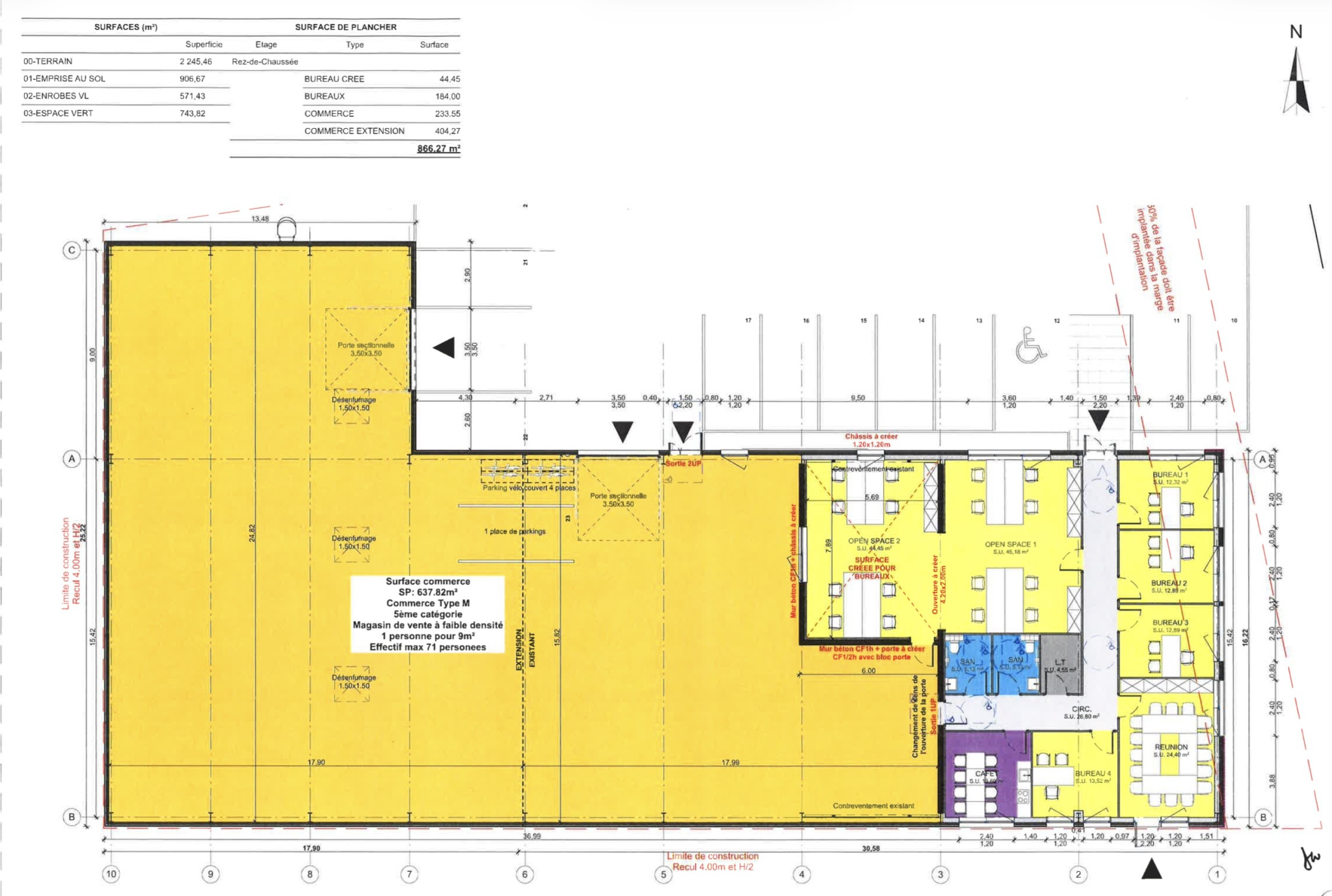 Hoerdt , zone du Birken , locaux de 839m2 sur 22,46ares