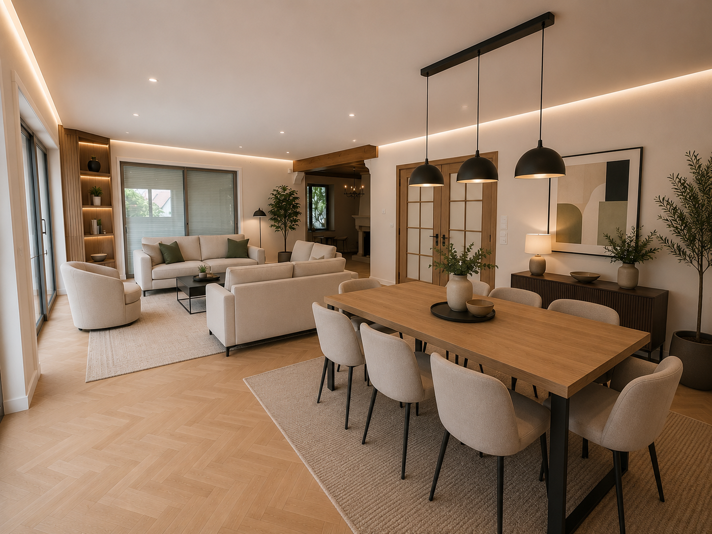 Élégante maison familiale de 220 m2 sur un magnifique terrain arboré de 15 ares
